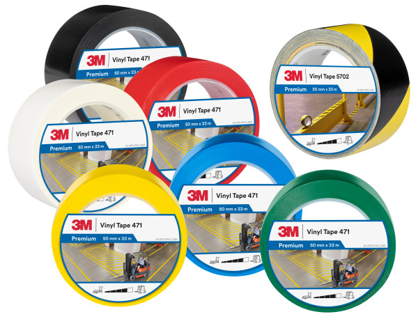 3M™ 471 PVC lepicí páska, označovací, 50 mm x 33 m, modrá