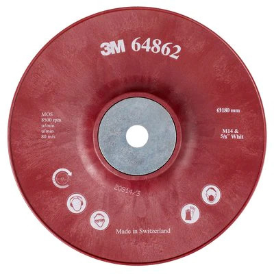 3M Podložný talíř Red 180mm vrubový 64862