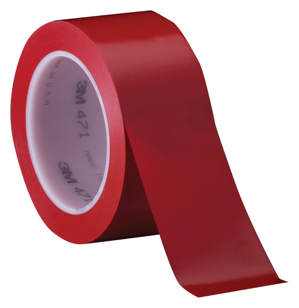3M™ 471 PVC lepicí páska, označovací, 50 mm x 33 m, červená