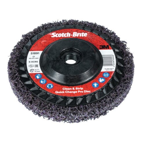 3M Scotch-Brite XO-RD Pro Quick Change 125xM14mm S XCRS Purple