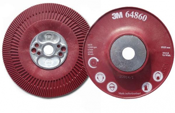 3M Podložný talíř Red 115mm vrubový 64860